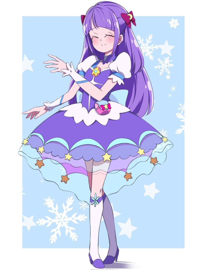 kaguya madoka and cure selene (precure and 1 more) drawn by toon_(noin)