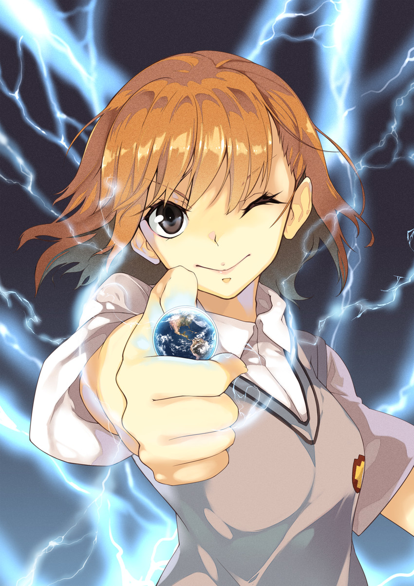 misaka mikoto (toaru majutsu no index and 1 more) drawn by huangquan_dong_(sinchi)
