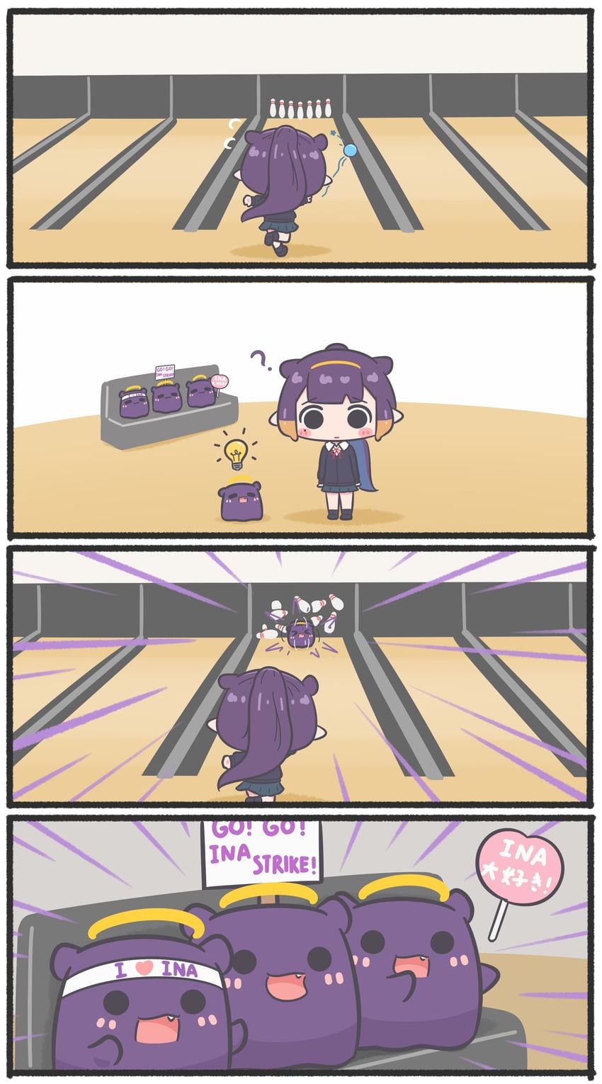 ninomae ina'nis and takodachi (hololive and 1 more) drawn by mpien