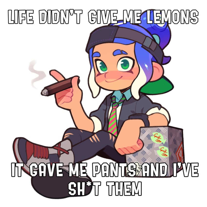 octoling player character and octoling girl (splatoon) drawn by radsakee