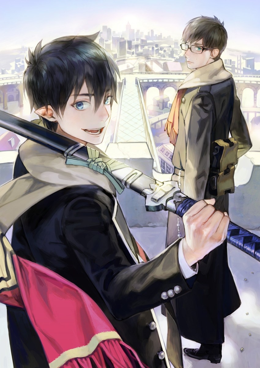 okumura rin and okumura yukio (ao no exorcist) drawn by naoko_(naonocoto)