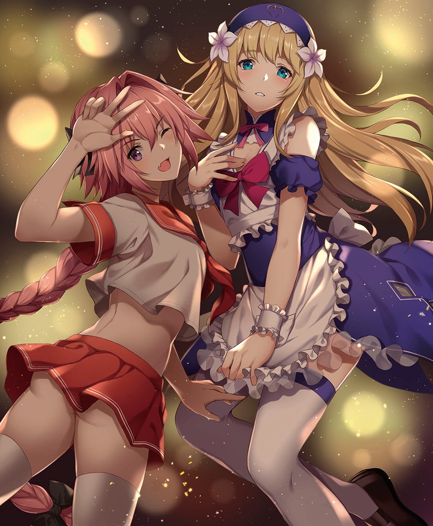 astolfo and chevalier d'eon (fate and 2 more) drawn by kiyo_(chaoschyan)