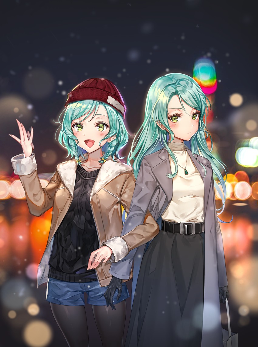 hikawa sayo and hikawa hina (bang dream!) drawn by rity