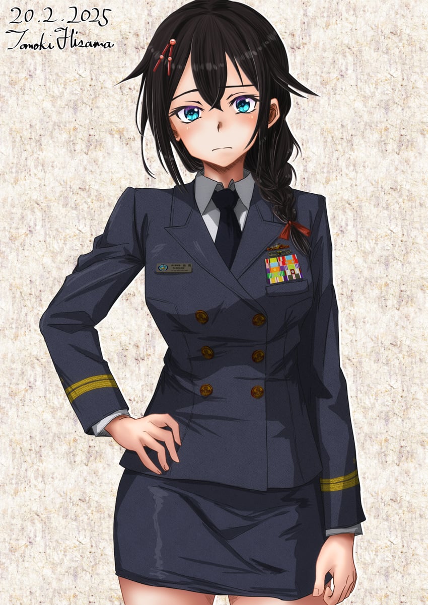 shigure and shigure kai ni (kantai collection) drawn by hisamatomoki