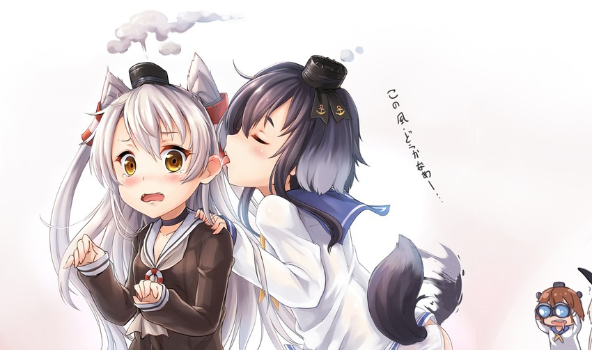 shimakaze, amatsukaze, yukikaze, and tokitsukaze (kantai collection) drawn by ks_(xephyrks)