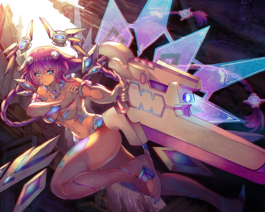 purple heart (neptune and 1 more) drawn by zbobo
