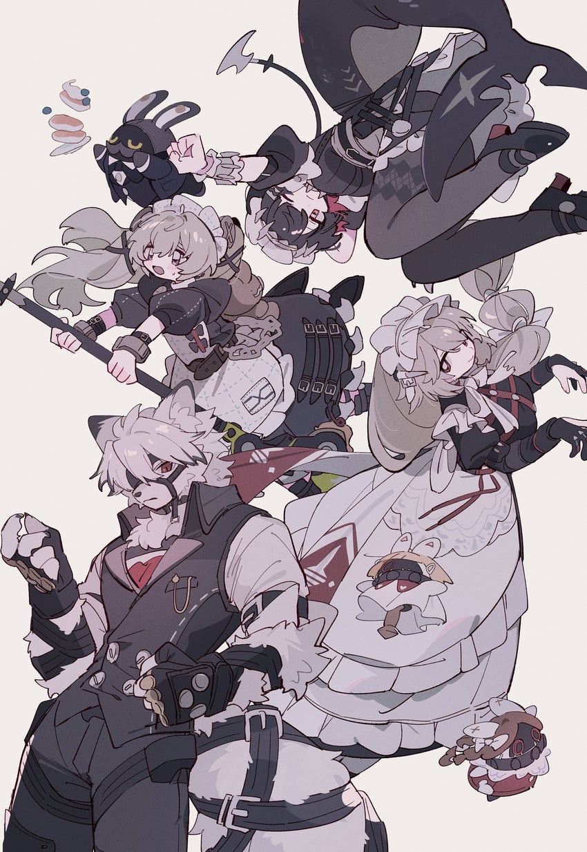 ellen joe, von lycaon, corin wickes, alexandrina sebastiane, drusilla, and 2 more (zenless zone zero) drawn by nodori710