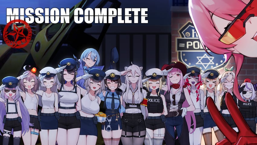 hoshimachi suisei, mori calliope, sakura miko, oozora subaru, shirogane noel, and 10 more (hololive and 6 more) drawn by dasdokter