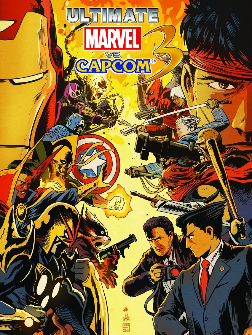 ryu, dante, phoenix wright, vergil, steve rogers, and 15 more (street fighter and 13 more) drawn by franceso_francavilla