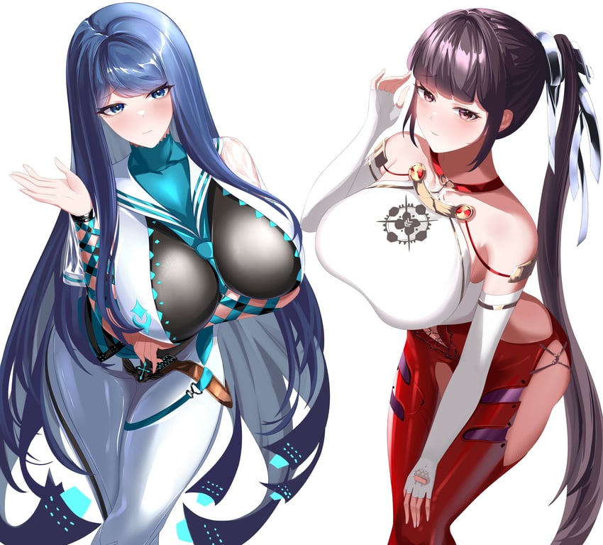 raven and eve (goddess of victory: nikke and 2 more) drawn by wilhelmina_bd2