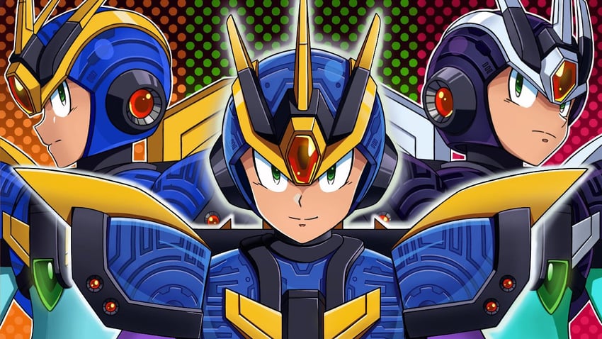 x and ultimate armor x (mega man and 4 more) drawn by sprinqgueen