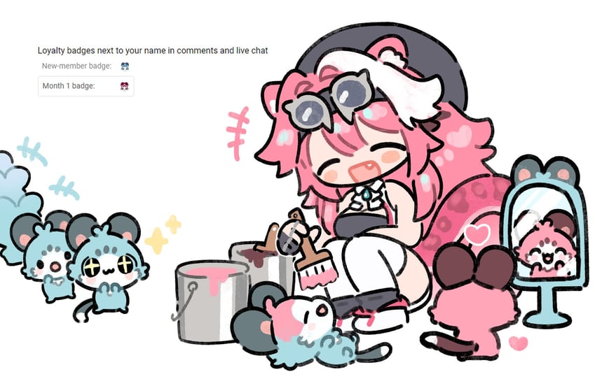raora panthera and chattino (hololive and 1 more) drawn by meopun_(meopen429)