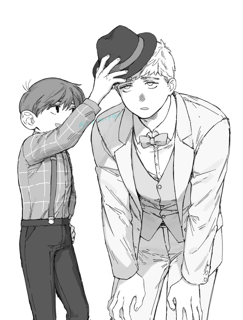 laios touden and chilchuck tims (dungeon meshi) drawn by zarame_pfpf