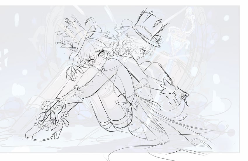 furina (genshin impact) drawn by jessica_wijaya