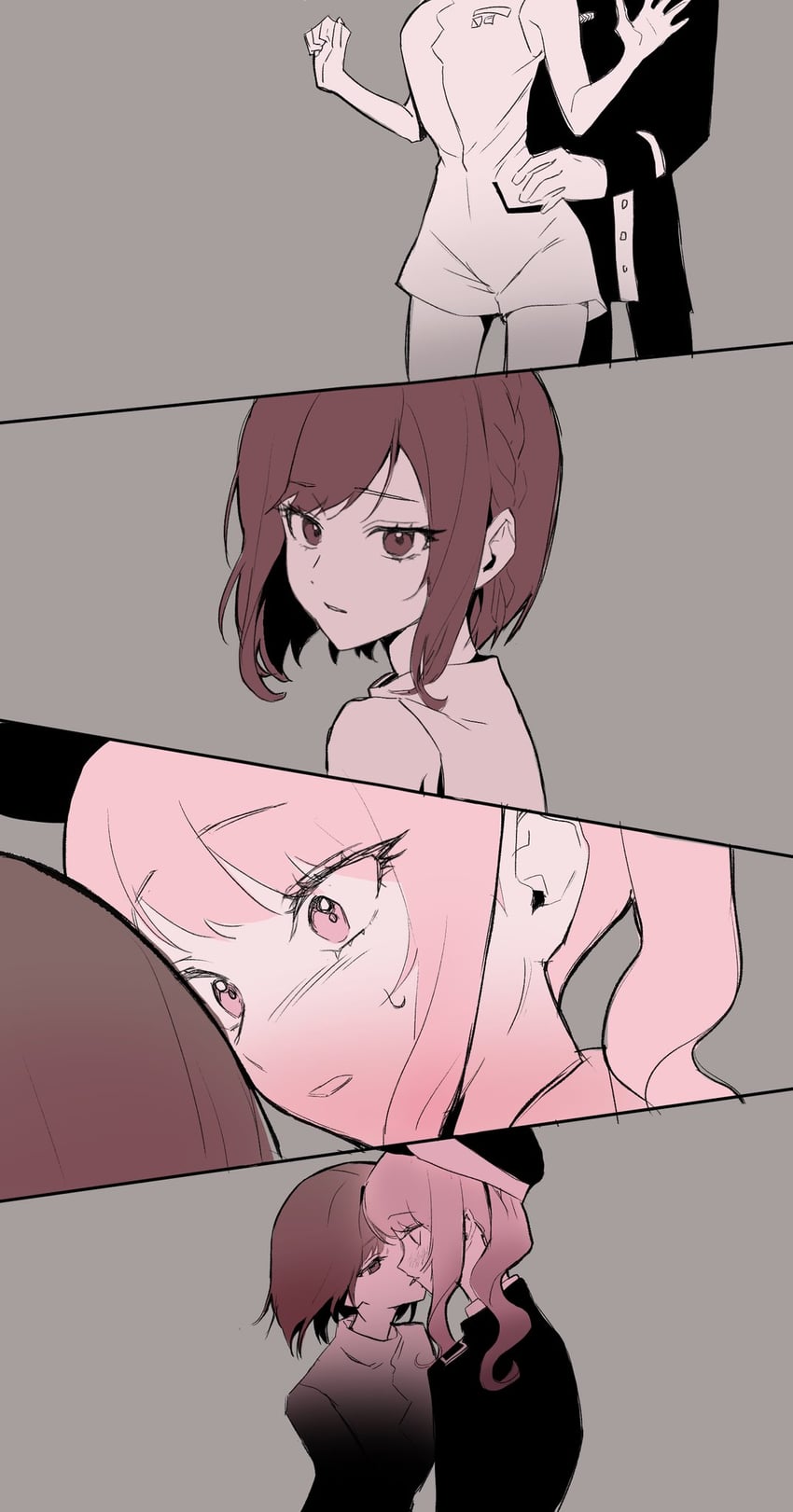 shinonome ena and akiyama mizuki (project sekai) drawn by dolsoi-nyan