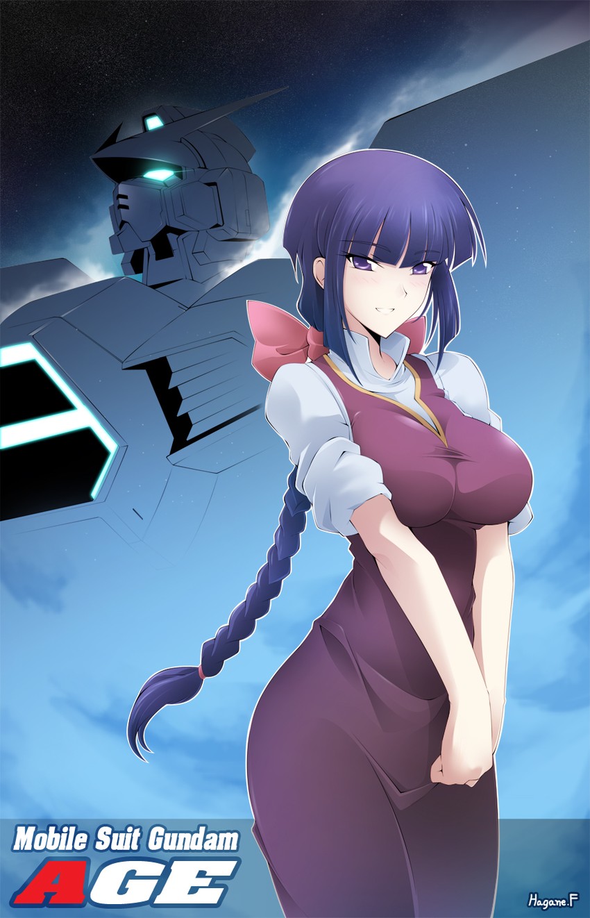 gundam age-1 and yurin leciel (gundam and 1 more) drawn by haganef