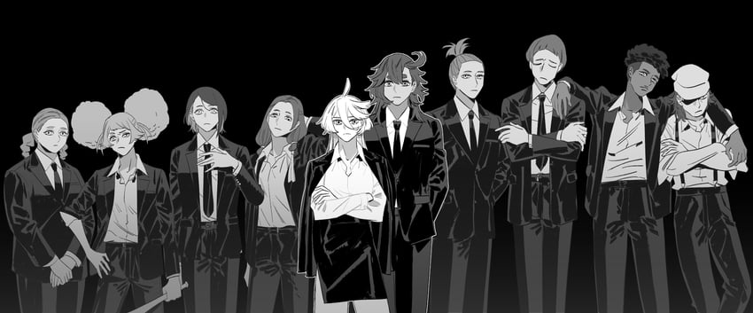 suletta mercury, miorine rembran, chuatury panlunch, nika nanaura, lilique kadoka lipati, and 5 more (gundam and 1 more) drawn by snapagi
