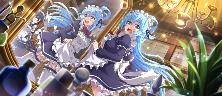 aqua and lia (kono subarashii sekai ni shukufuku wo! and 1 more)