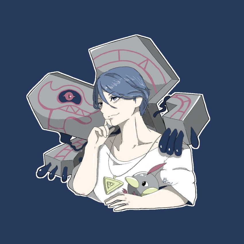 natu, meguriya ayumu, and runerigus (pokemon and 1 more) drawn by hosinyanko