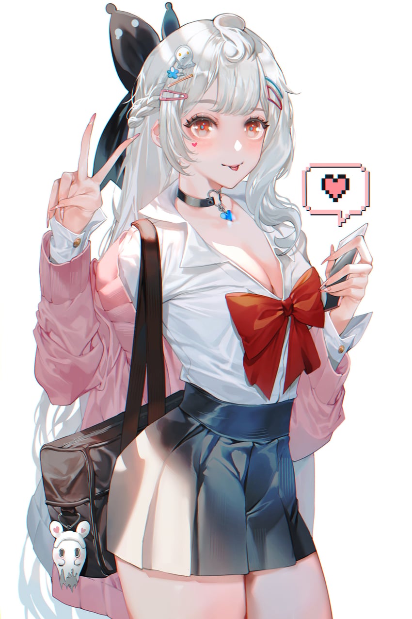 reimu endou and poppi (nijisanji and 1 more) drawn by shei99