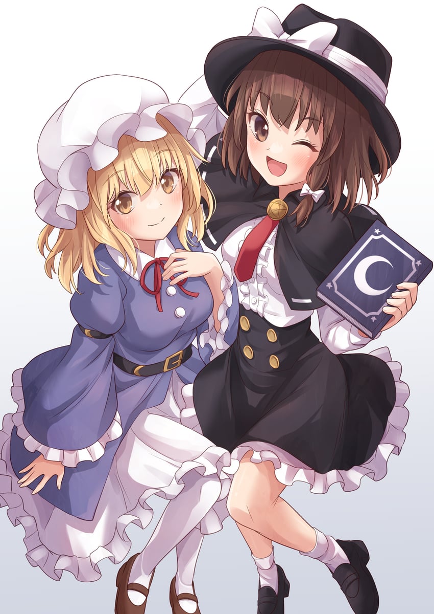 usami renko and maribel hearn (touhou) drawn by ramie_(ramie541)