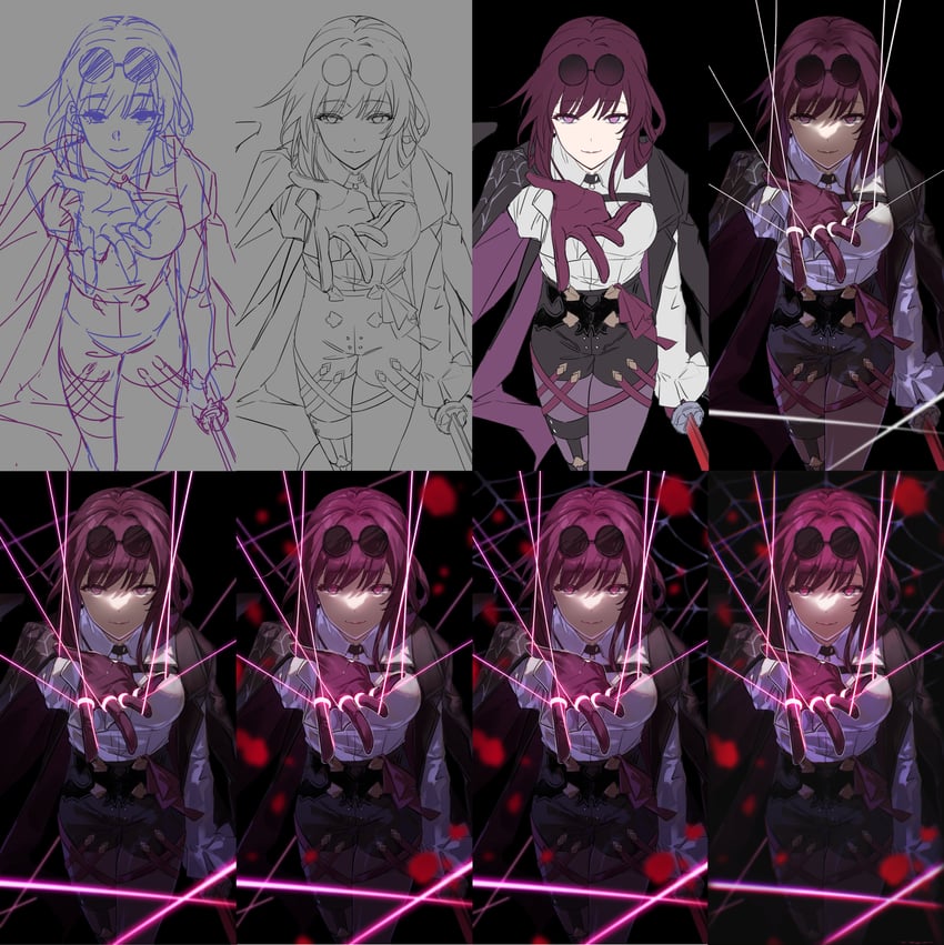 kafka (honkai and 1 more) drawn by yama_ta_yomogi