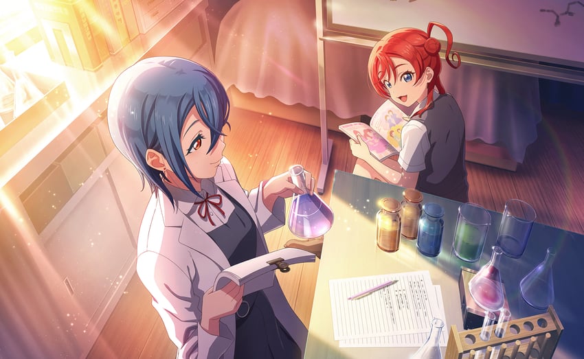 wakana shiki and yoneme mei (love live! and 2 more)