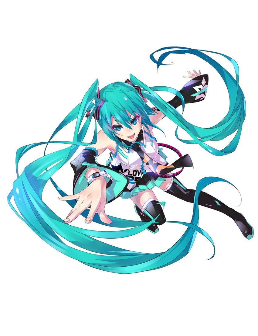 hatsune miku (vocaloid) drawn by monq