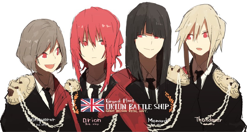 hms orion, hms thunderer, hms monarch, and hms conqueror (original and 1 more) drawn by siirakannu