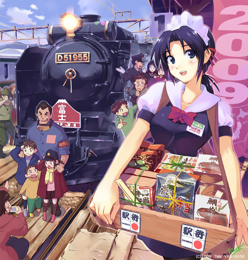 ikari shinji, ikari gendou, horaki hikari, and tomitake jirou (original and 2 more) drawn by vania600