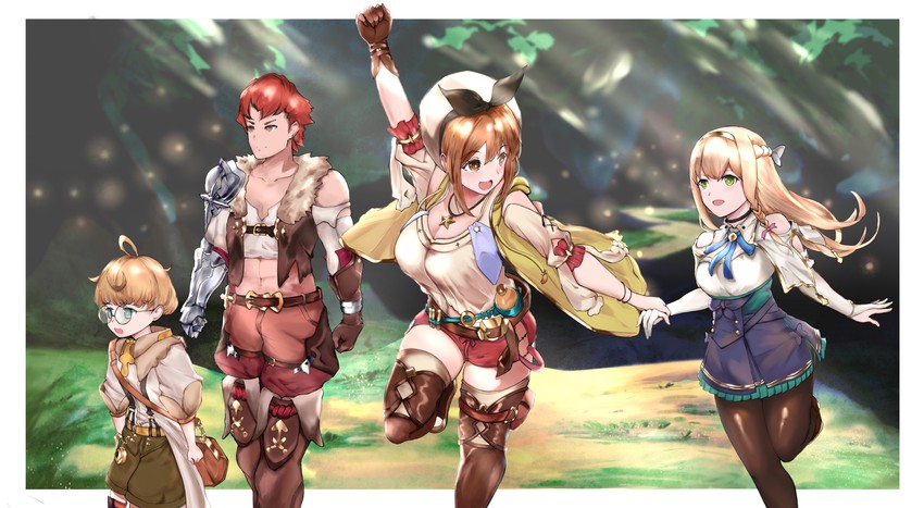 reisalin stout, klaudia valentz, lent marslink, and tao mongarten (atelier and 2 more) drawn by t.k.c