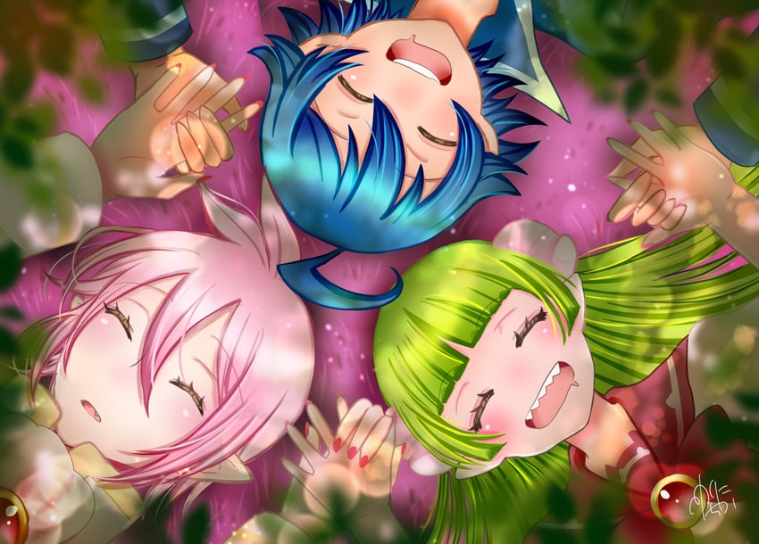 suzuki iruma, valac clara, and asmodeus alice (mairimashita! iruma-kun) drawn by ichika392