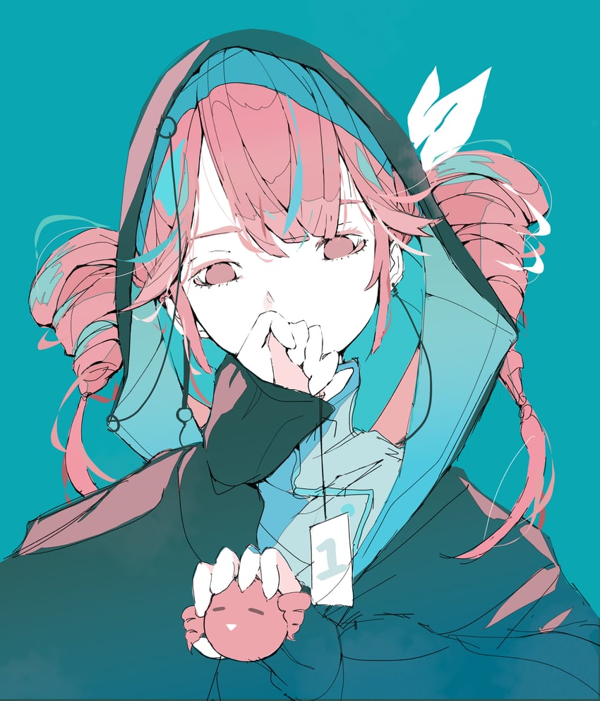 kasane teto (utau and 1 more) drawn by nocopyrightgirl