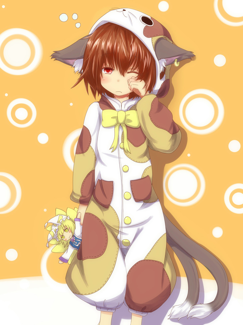 yakumo ran and chen (touhou) drawn by horokusa_(korai)
