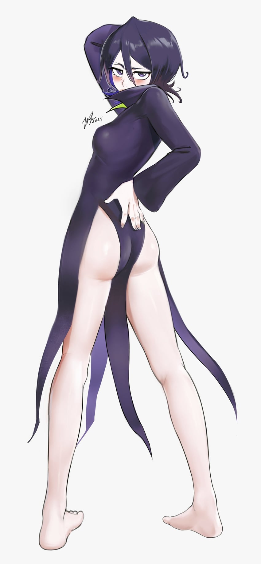 tatsumaki and kuchiki rukia (bleach and 1 more) drawn by waligner