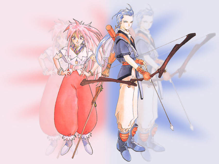 arche klein and chester burklight (tales of and 1 more) drawn by fujishima_kousuke