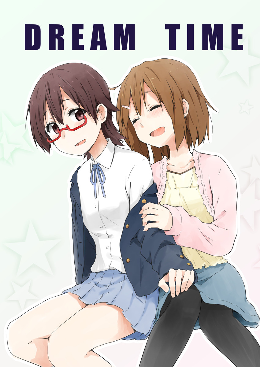 hirasawa yui and manabe nodoka (k-on!) drawn by kagiana