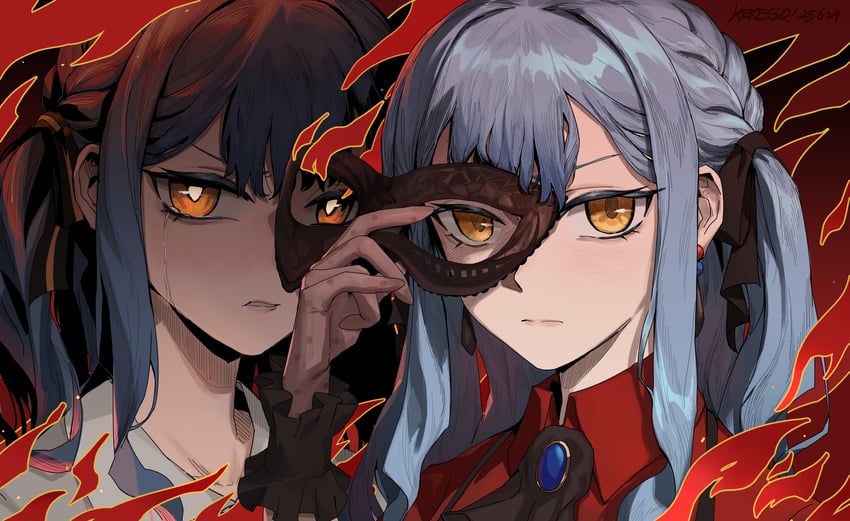togawa sakiko and oblivionis (bang dream! and 1 more) drawn by kekego