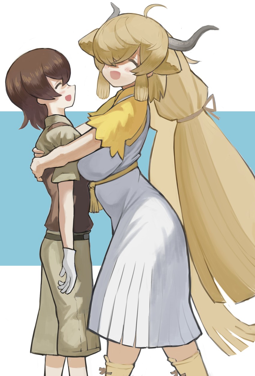 captain and yak (kemono friends and 1 more) drawn by zuchi00