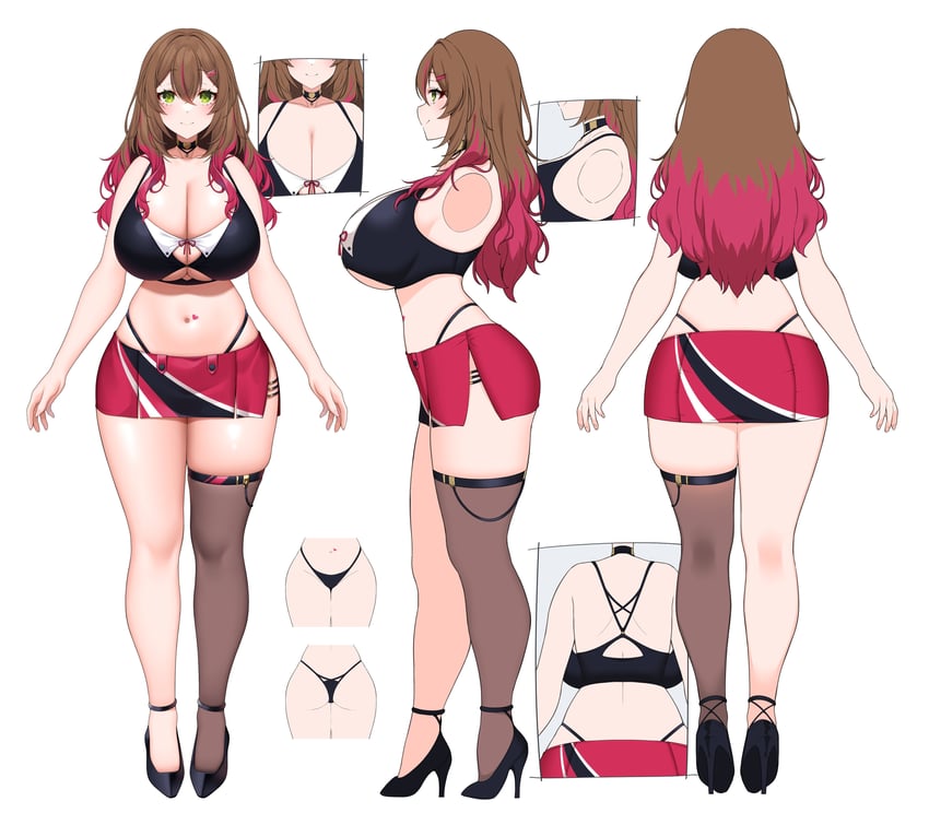 kanra miwu (indie virtual youtuber) drawn by suruga_(xsurugax)