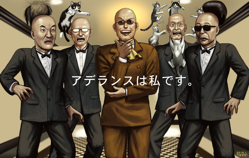 muska, monita, tamori, and nukumizu youichi (original and 1 more) drawn by matataku