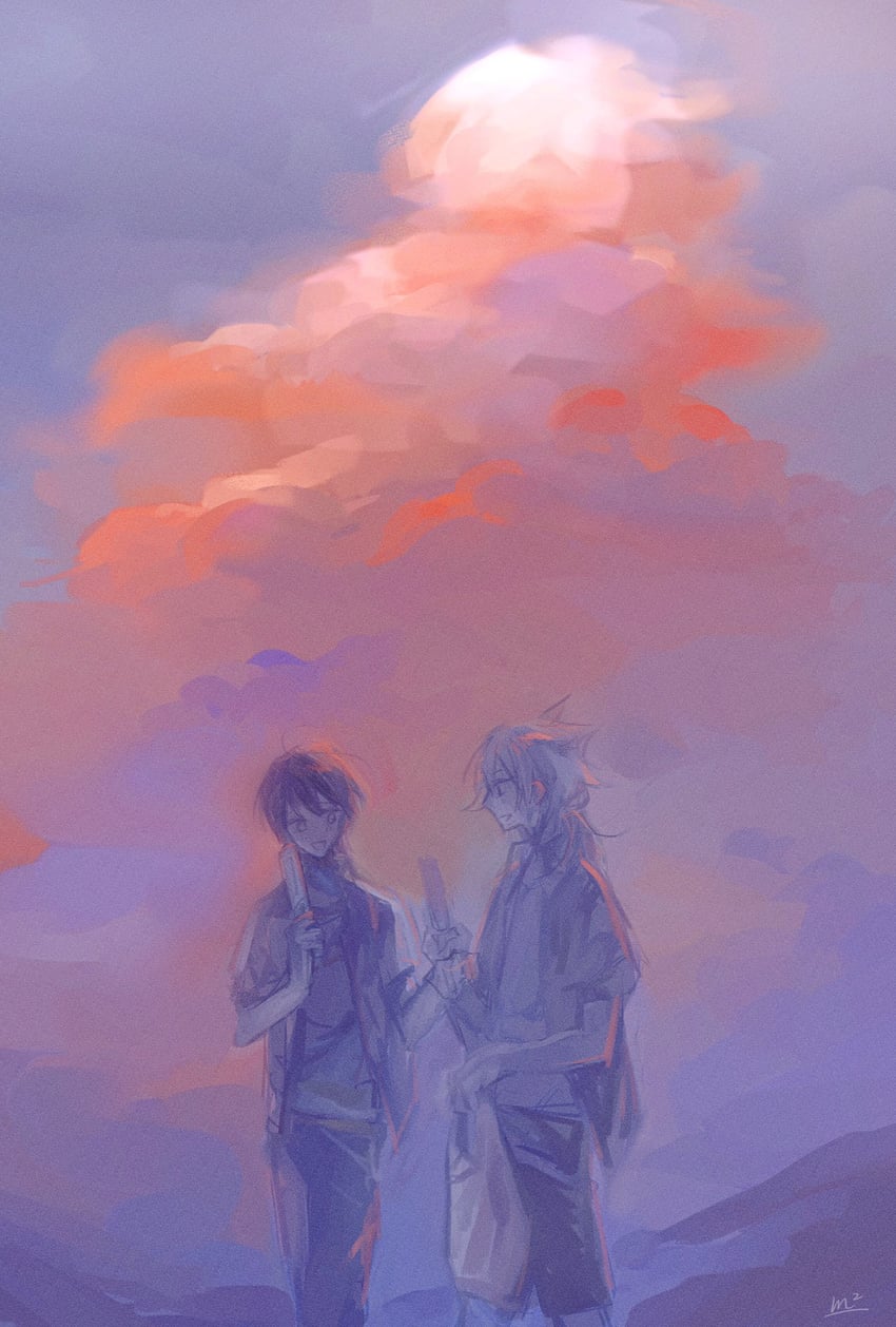 kenmochi touya and fushimi gaku (nijisanji) drawn by mm_3n