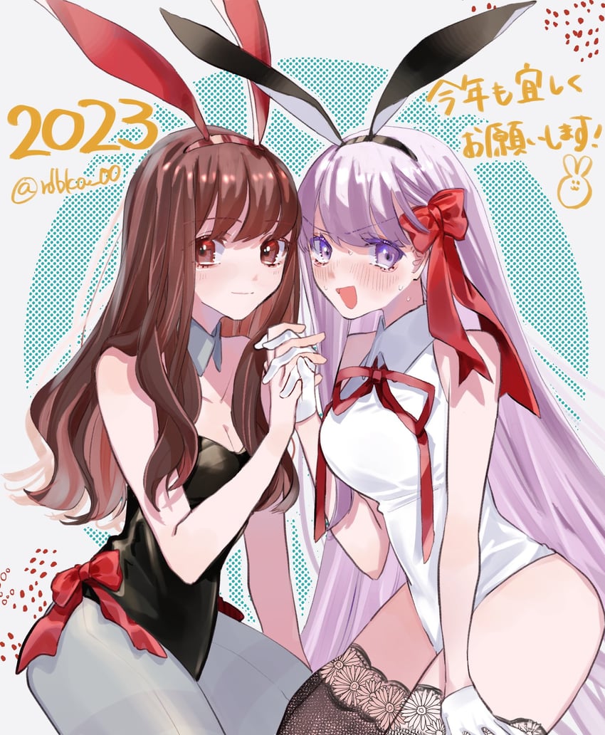 bb and kishinami hakuno (fate and 2 more) drawn by rdbka_00