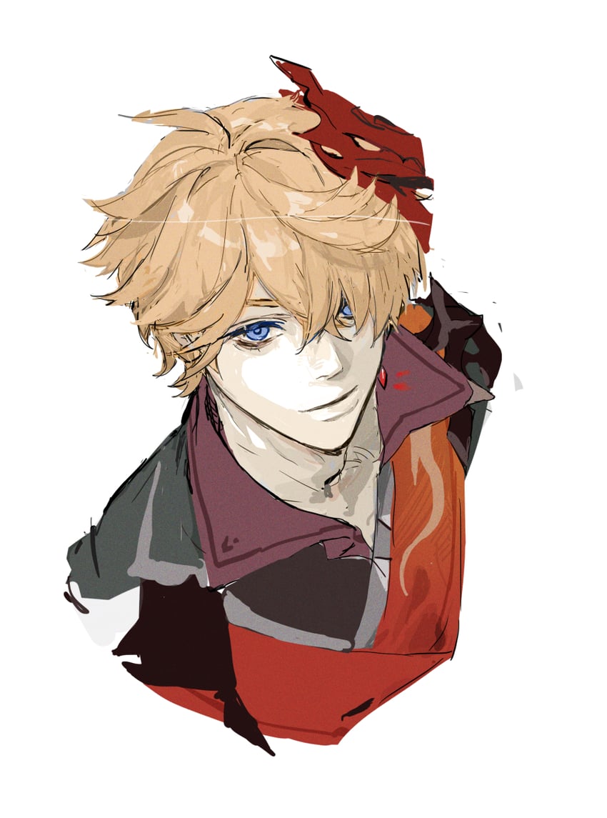 tartaglia (genshin impact) drawn by sankomichi