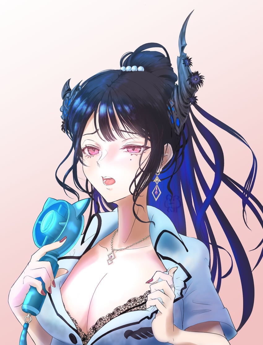 nerissa ravencroft (hololive and 1 more) drawn by molekingy