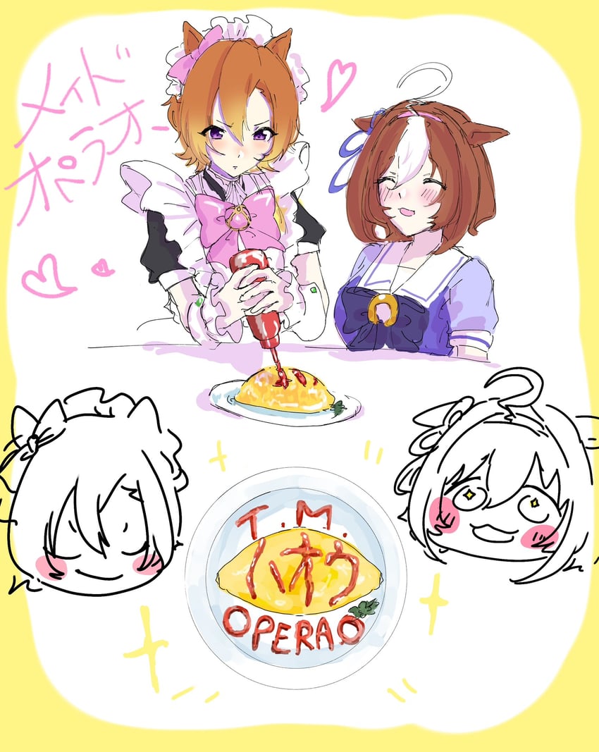 t.m. opera o and meisho doto (umamusume) drawn by tata_(t_m_o_o1999)