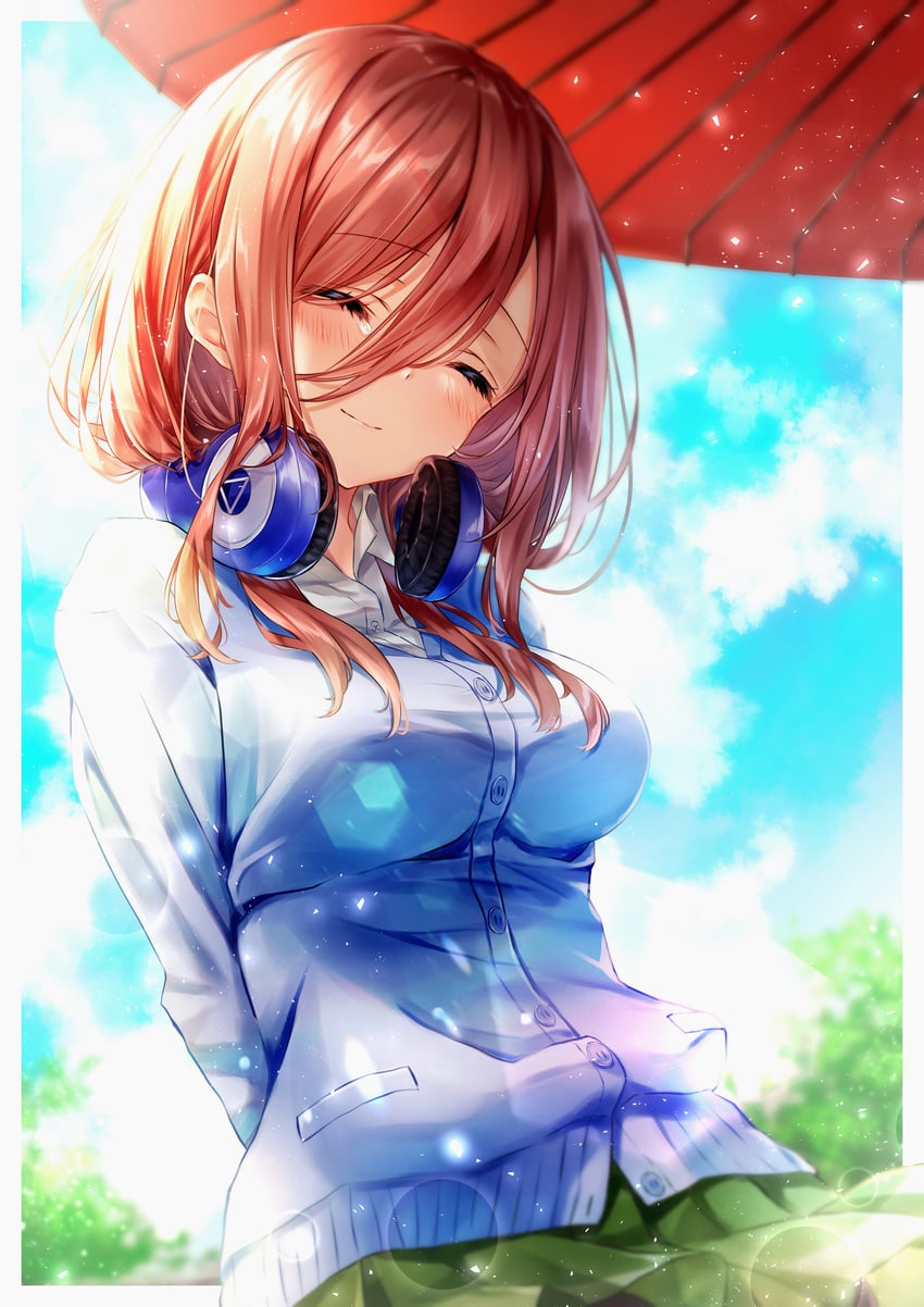 nakano miku (go-toubun no hanayome) drawn by aki_kakao