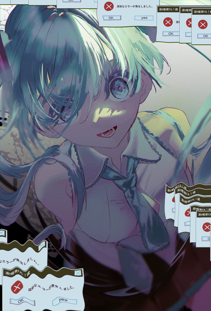 hatsune miku (vocaloid and 1 more) drawn by mikimoto_(mk1022)