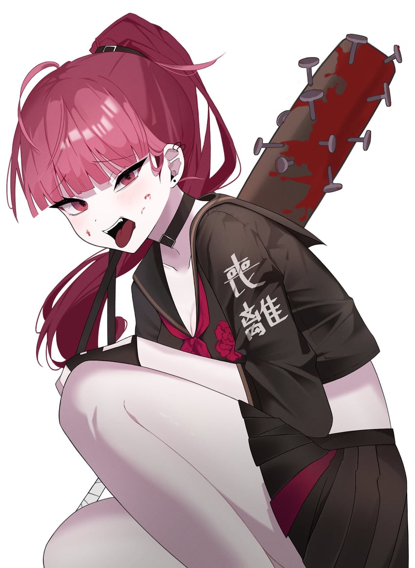 mori calliope (hololive and 2 more) drawn by yufu