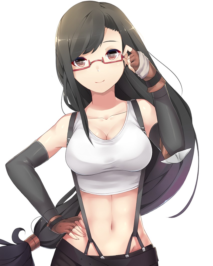 tifa lockhart (final fantasy and 1 more) drawn by tsukimaru